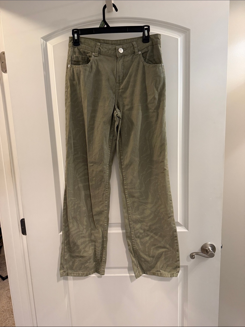 Divided Olive Green Wide-Leg Jeans